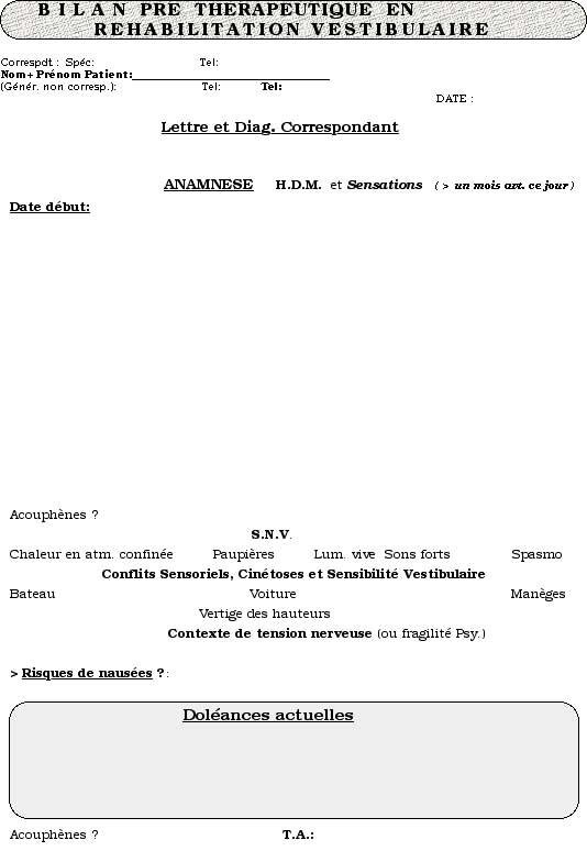 examen preterapéutico