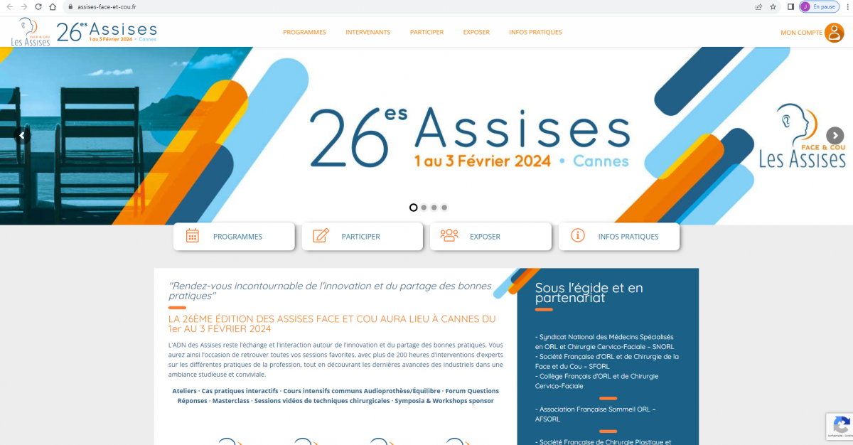 Programme des Assises Face et Cou 2024