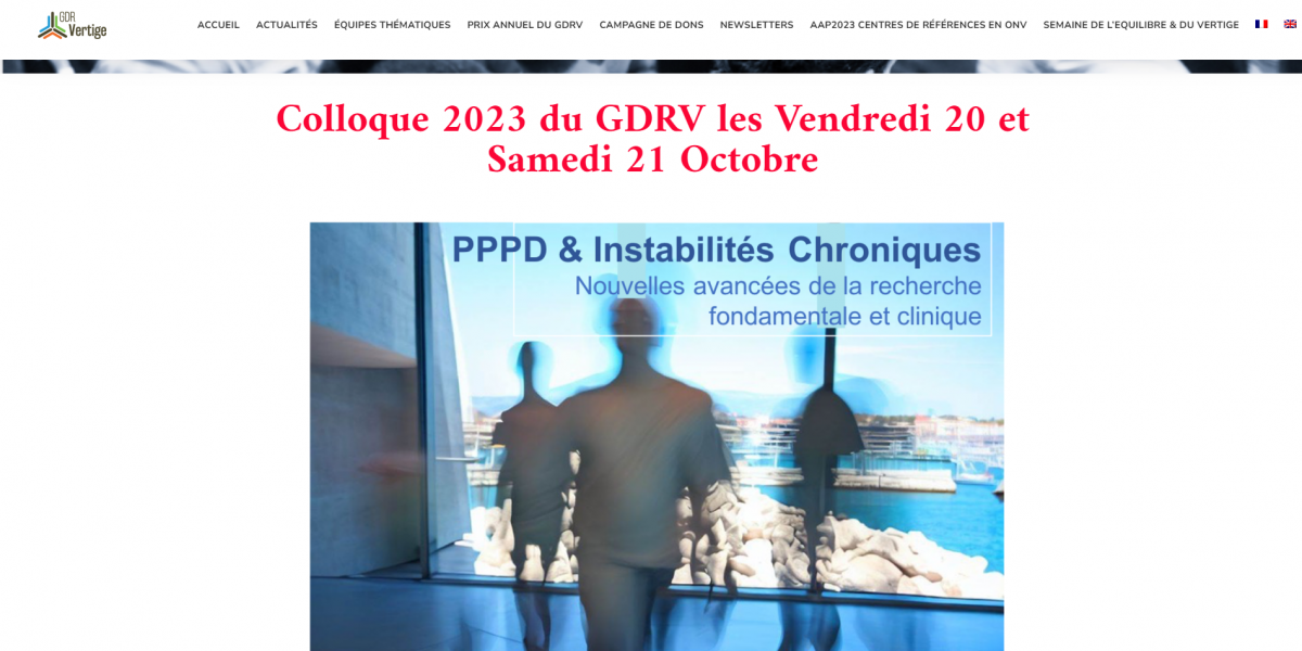 Colloque Réhabilitation Vestibulaire au GDR 2023