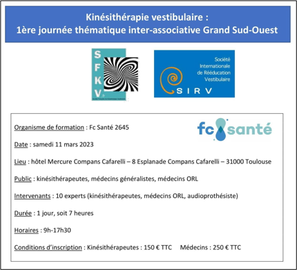 Journée Inter-associative SIRV-SFKV Grand Ouest